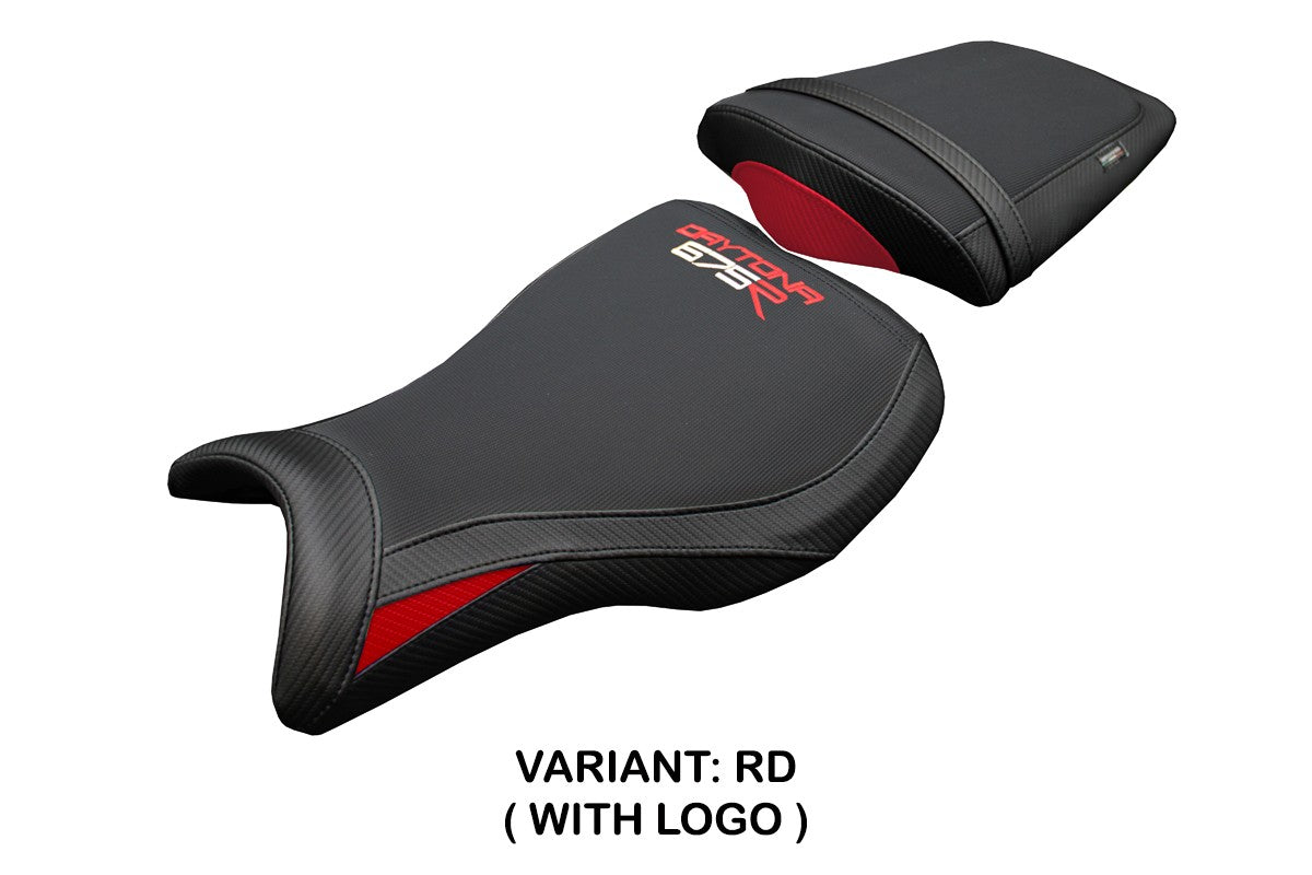 Triumph Daytona 675R 2006-2009 2010 2011 2012 Seat Cover Tappezzeria Red Black