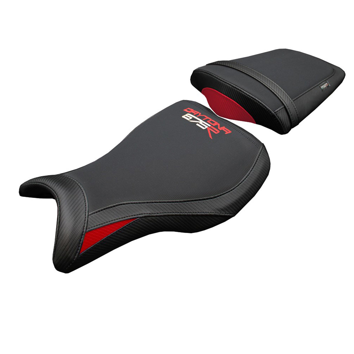Triumph Daytona 675R 2006-2011 2012 Seat Cover Tappezzeria Comfort Red Black