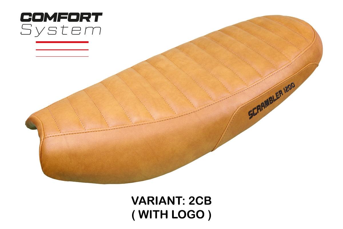 Triumph Scrambler 1200 2019-2025 Seat Cover Tappezzeria Italia Comfort in Camel