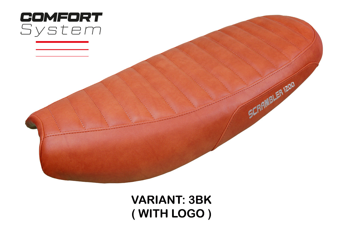 Triumph Scrambler 1200 2019-2025 Seat Cover Tappezzeria Italia Comfort in Brick