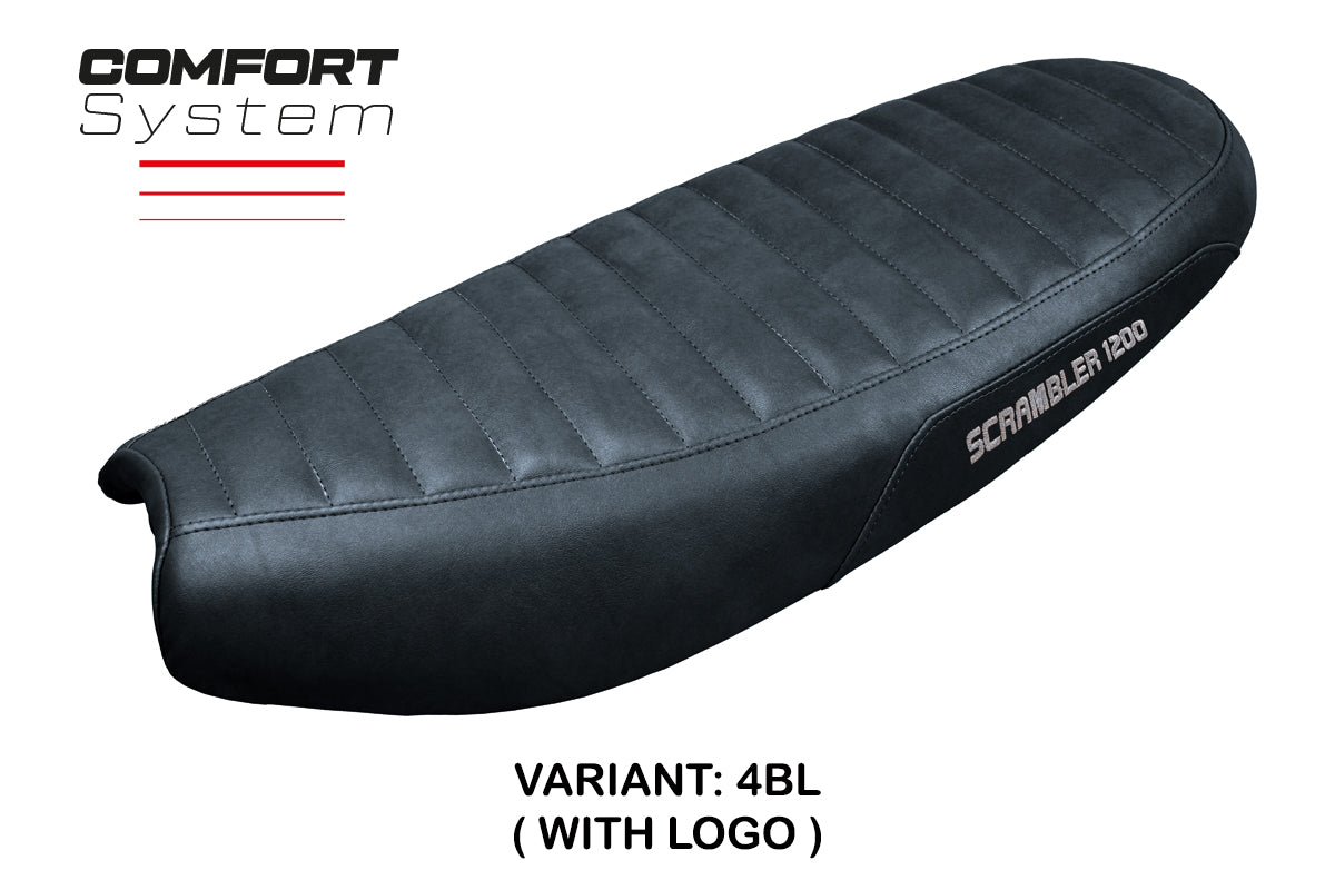 Triumph Scrambler 1200 2019-2025 Seat Cover Tappezzeria Italia Comfort in Black