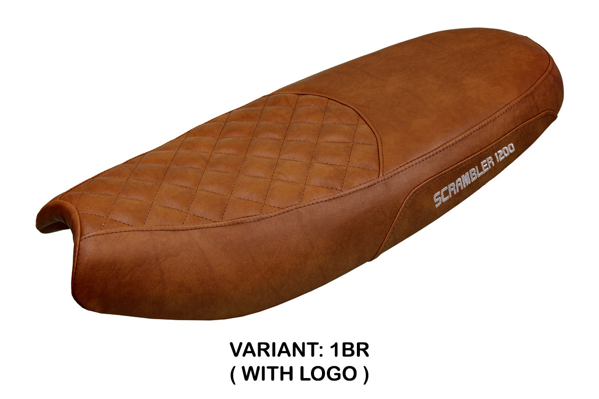 Triumph Scrambler 1200 2019-2025 Seat Cover Tappezzeria Italia in Brown SE