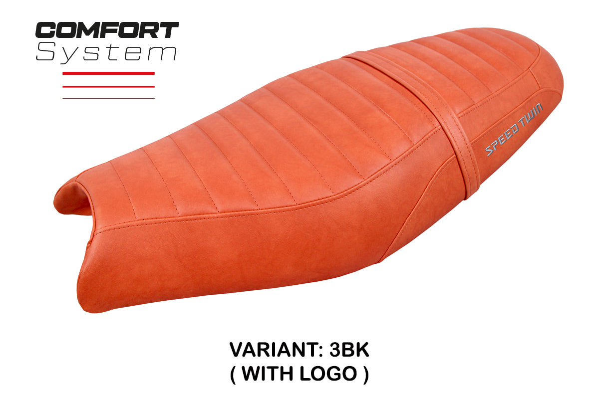 Triumph Speed Twin 900 2019-2025 Seat Cover Tappezzeria Italia Comfort in Brick
