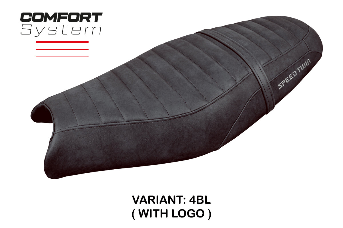 Triumph Speed Twin 900 2019-2025 Seat Cover Tappezzeria Italia Comfort in Black