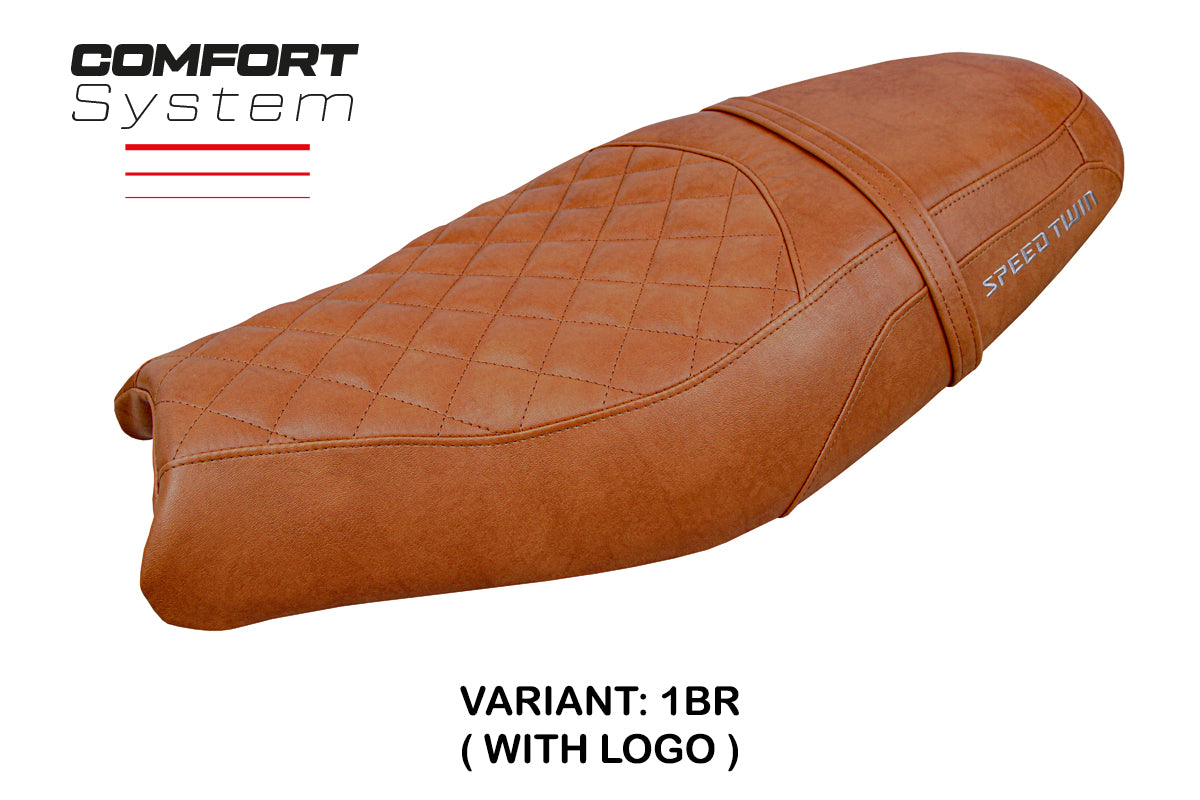 Triumph Speed Twin 900 2019-2025 Seat Cover Tappezzeria Italia Comfort Brown SE