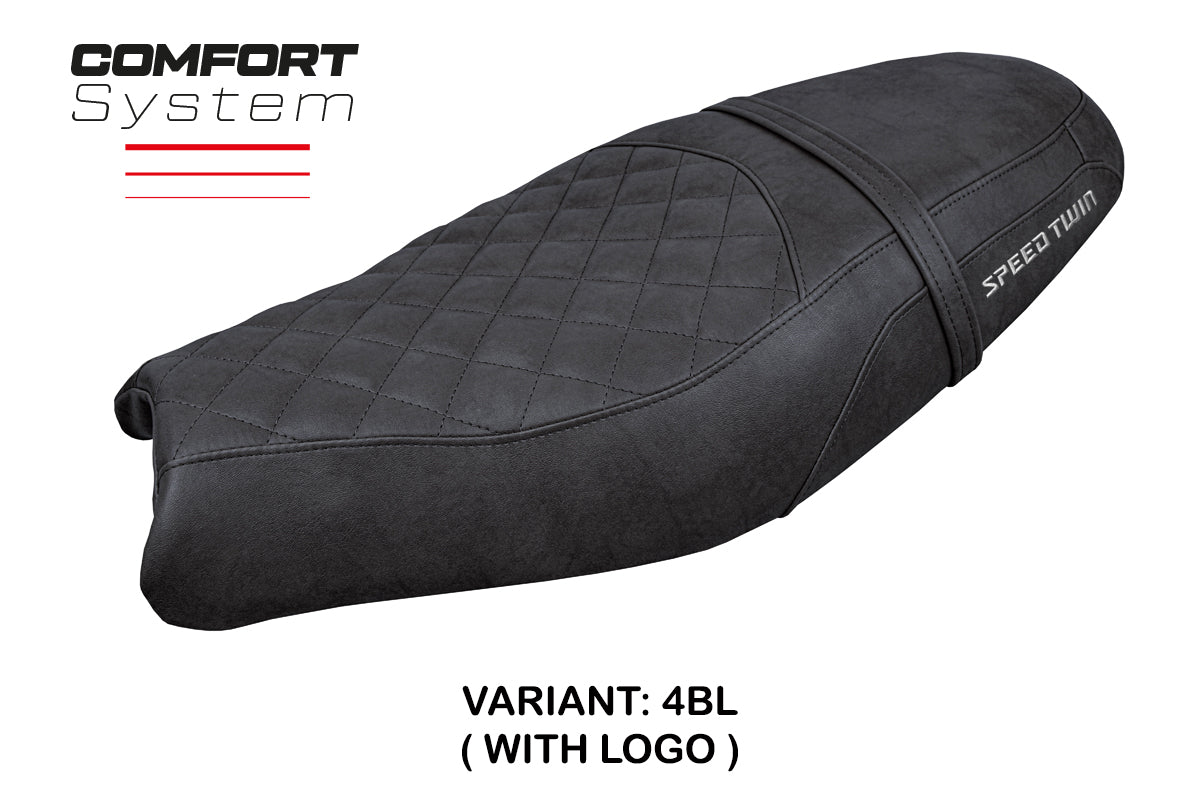 Triumph Speed Twin 900 2019-2025 Seat Cover Tappezzeria Italia Comfort Black SE