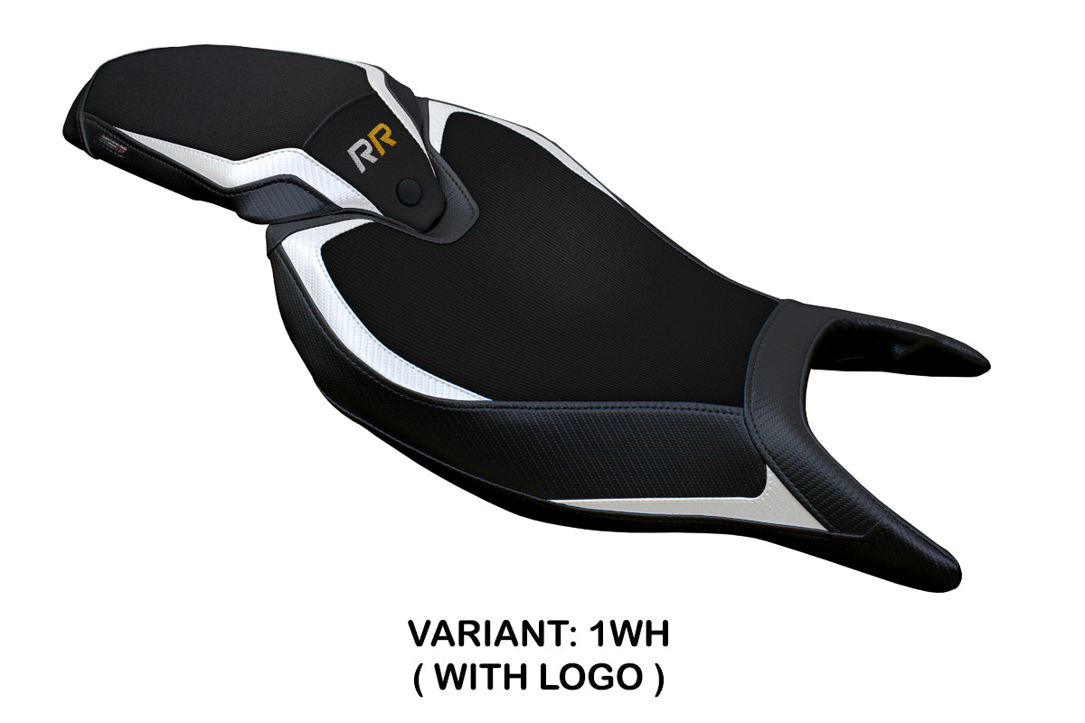 Triumph Speed Triple 1200 RR 2022-2025 Seat Cover Tappezzeria Italia in White and Black