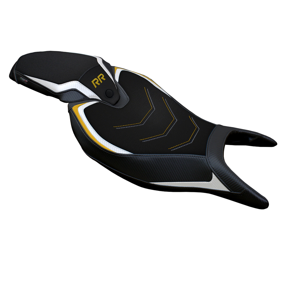 Triumph Speed Triple 1200 RR 2022-2025 Seat Cover Tappezzeria Italia Comfort in White Gold