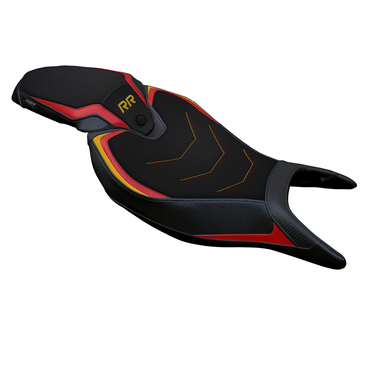 Triumph Speed Triple 1200 RR 2022-2025 Seat Cover Tappezzeria Italia Comfort in Red and Gold