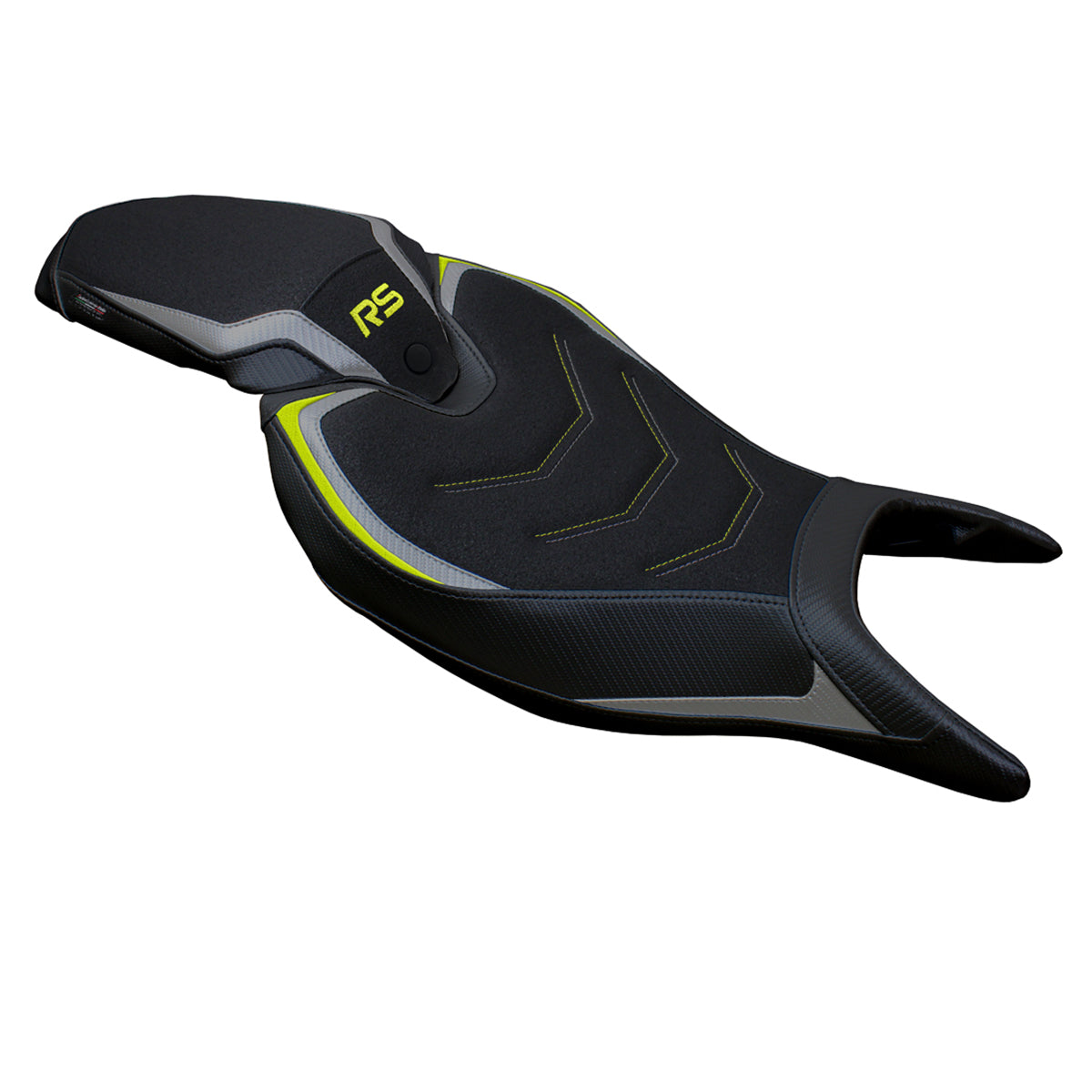 Triumph Speed Triple 1200 RS 2022-2025 Seat Cover Tappezzeria Italia Ultragrip in Grey and Yellow