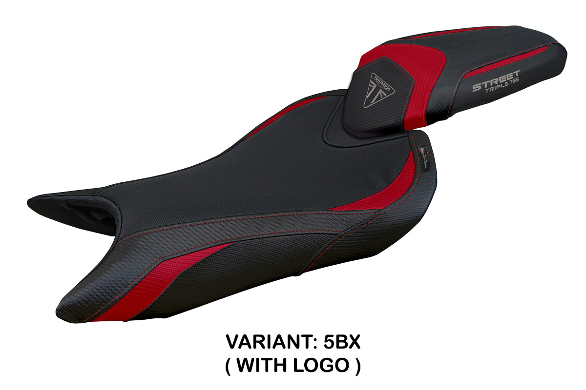 Triumph Street Triple 765 2023-2025 Seat Cover Tappezzeria Italia in Bordeaux Black