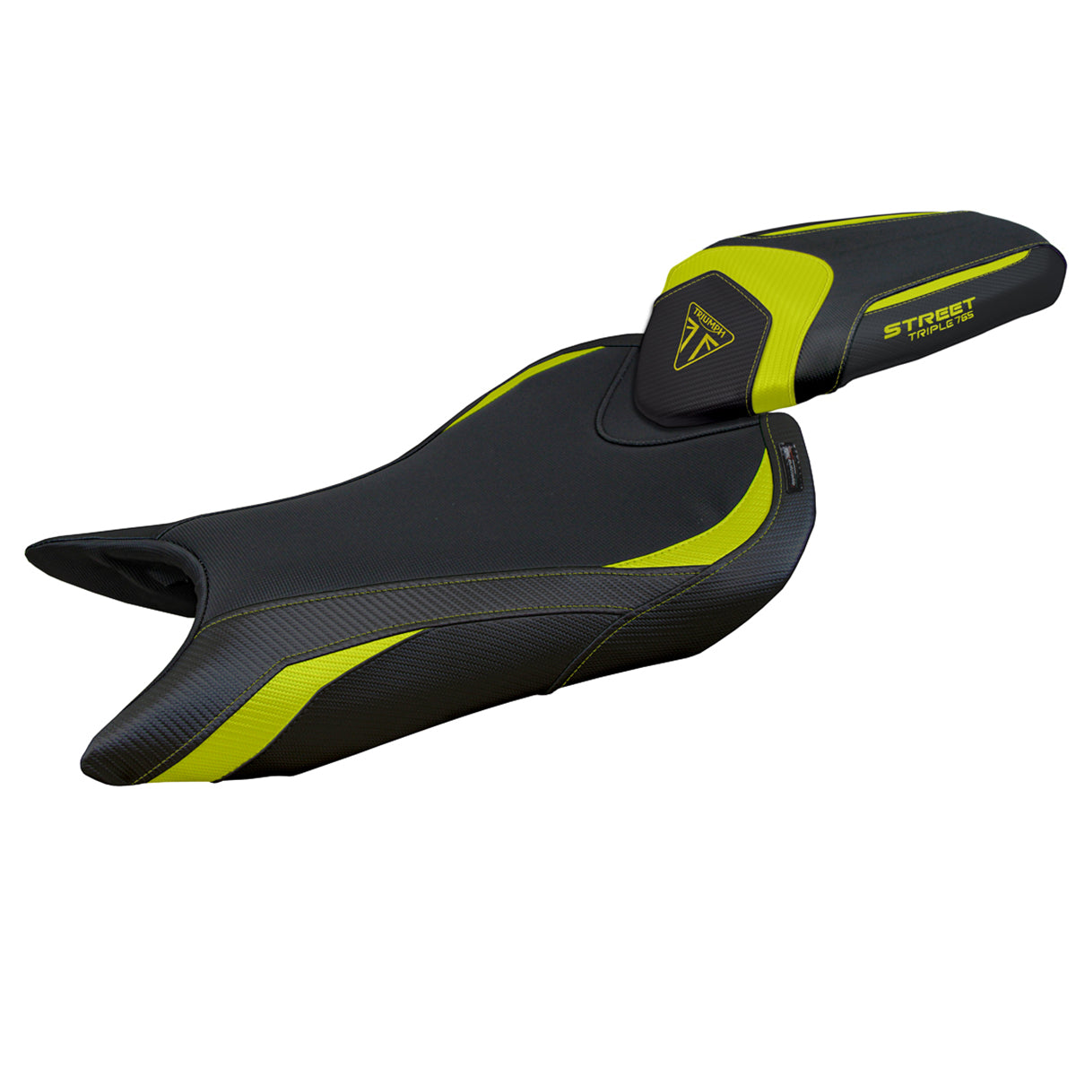Triumph Street Triple 765 2023-2025 Seat Cover Tappezzeria Italia in Yellow and Black