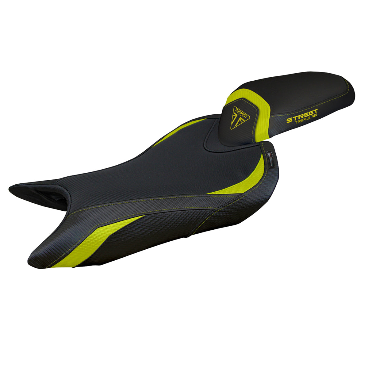 Triumph Street Triple 765 2023-2025 Seat Cover Tappezzeria Italia Comfort in Yellow and Black