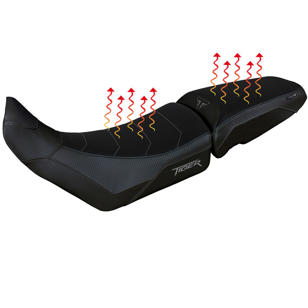 Triumph Tiger 850 Sport 2021-2025 Seat Cover Tappezzeria Heating Comfort Grey