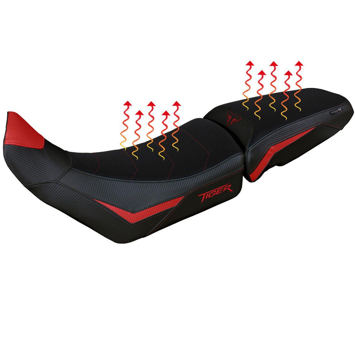 Triumph Tiger 850 Sport 2021-2025 Seat Cover Tappezzeria Heating Comfort Red