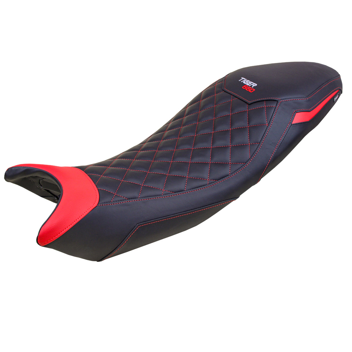 Triumph Tiger 660 2021-2025 Seat Cover Tappezzeria Italia Comfort in Black and Red SE