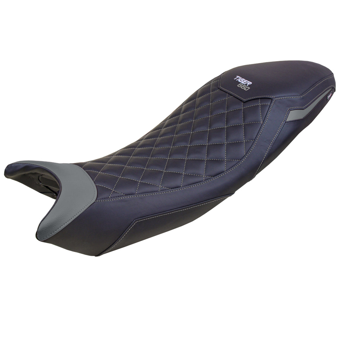 Triumph Tiger 660 2021-2025 Seat Cover Tappezzeria Italia Comfort in Black Grey SE