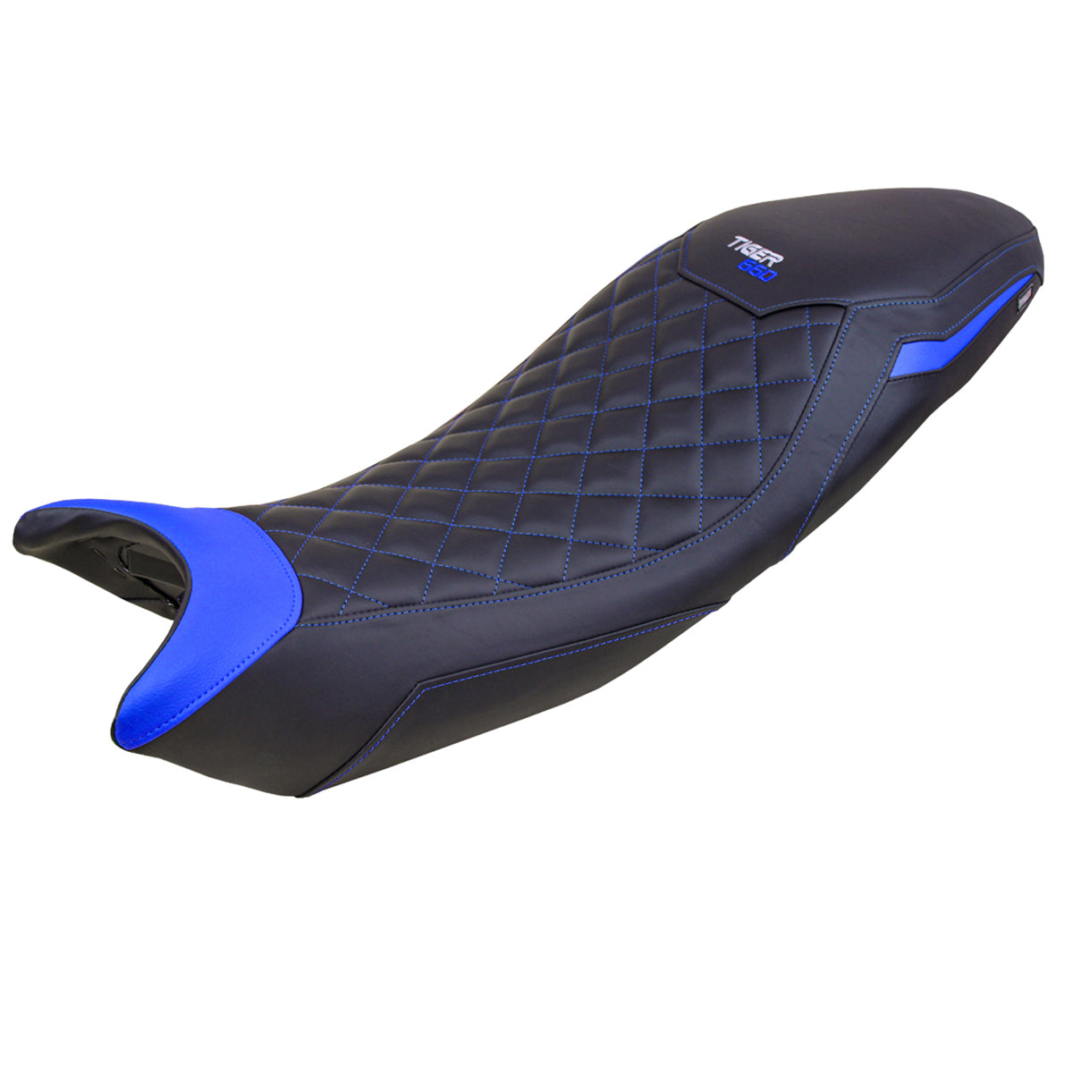 Triumph Tiger 660 2021-2025 Seat Cover Tappezzeria Italia Comfort in Black and Blue SE
