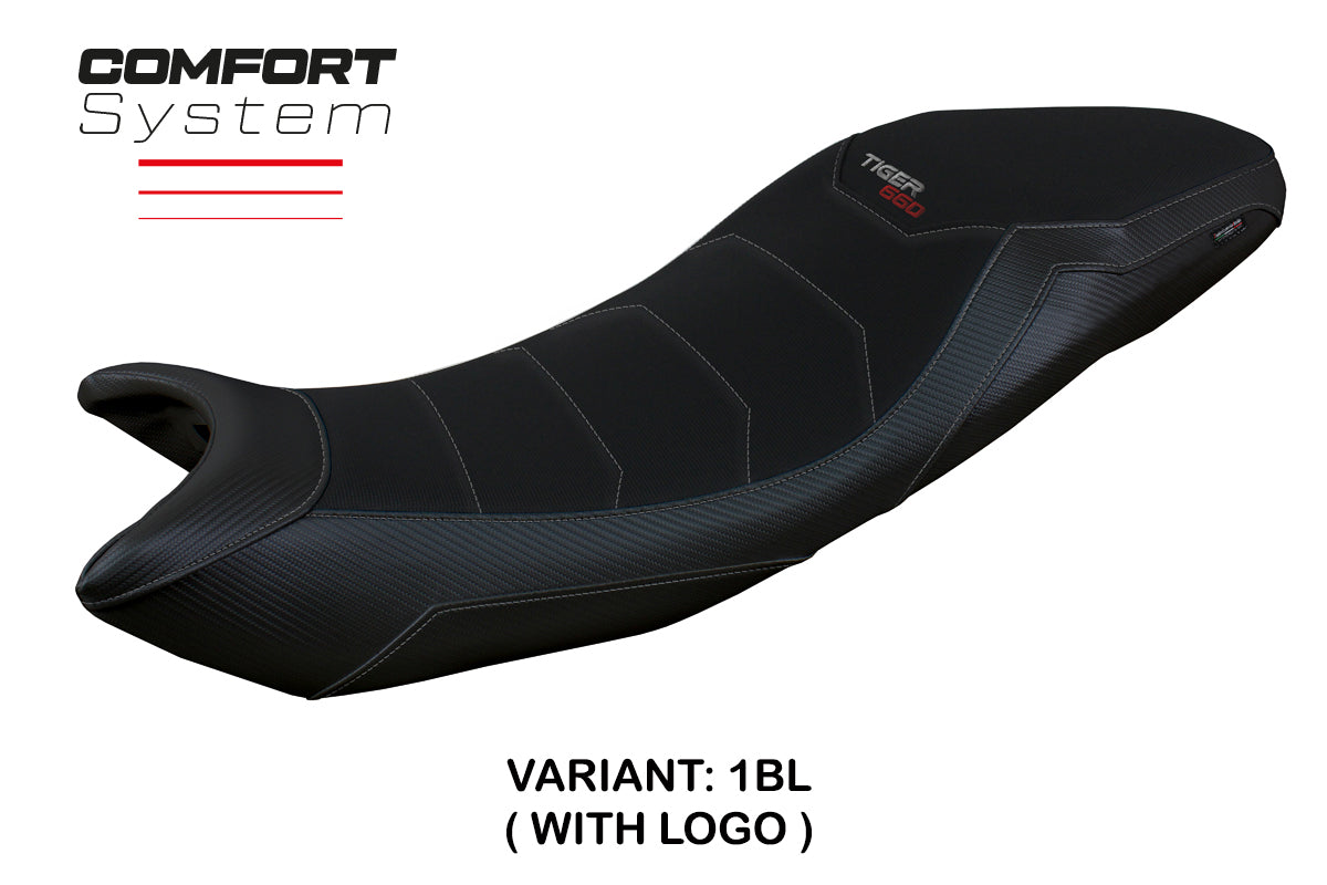 Triumph Tiger 660 2021-2025 Seat Cover Tappezzeria Italia Comfort in Black