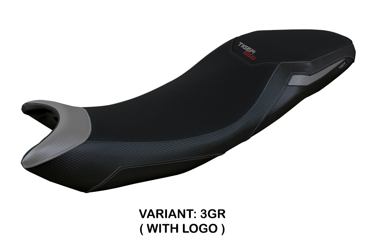 Triumph Tiger 660 2021-2025 Seat Cover Tappezzeria Italia in Grey Black