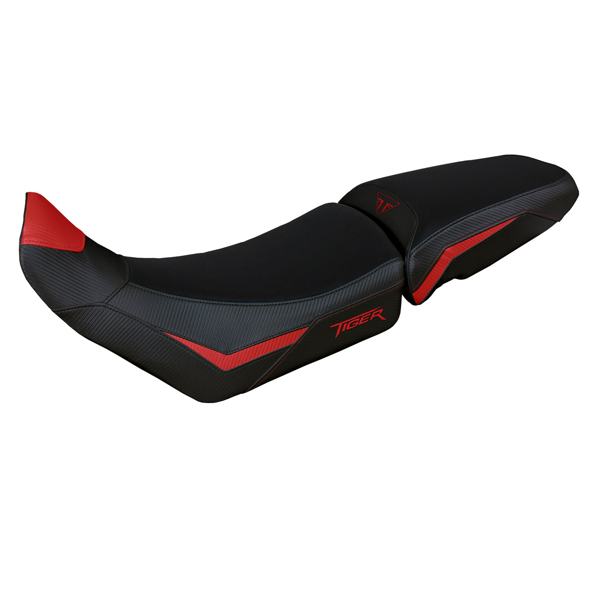 Triumph Tiger 900 2020-2023 Seat Cover Tappezzeria Italia in Red and Black