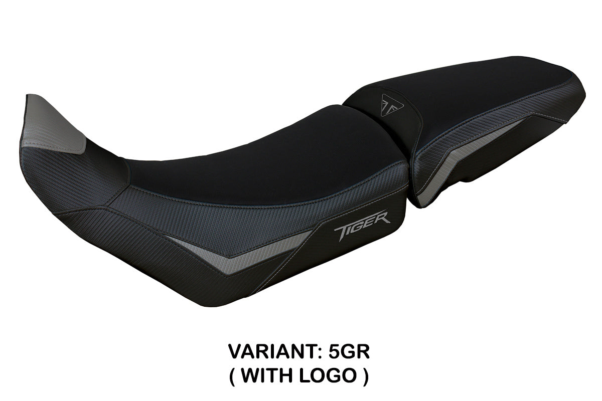 Triumph Tiger 900 2020-2023 Seat Cover Tappezzeria Italia in Grey and Black