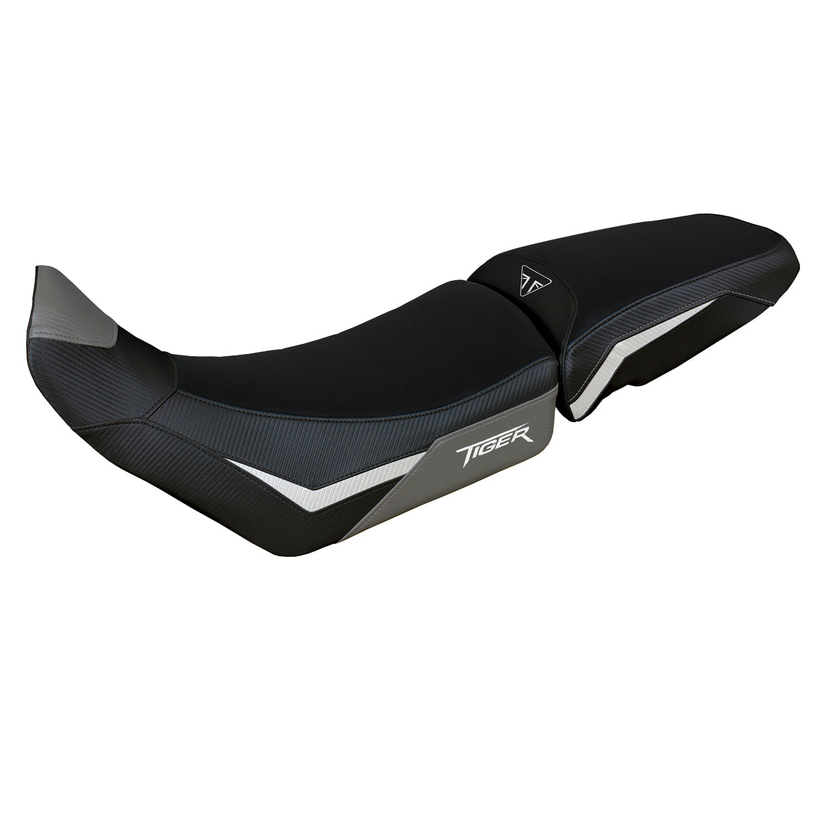 Triumph Tiger 900 2020-2023 Seat Cover Tappezzeria Italia in Grey White and Black