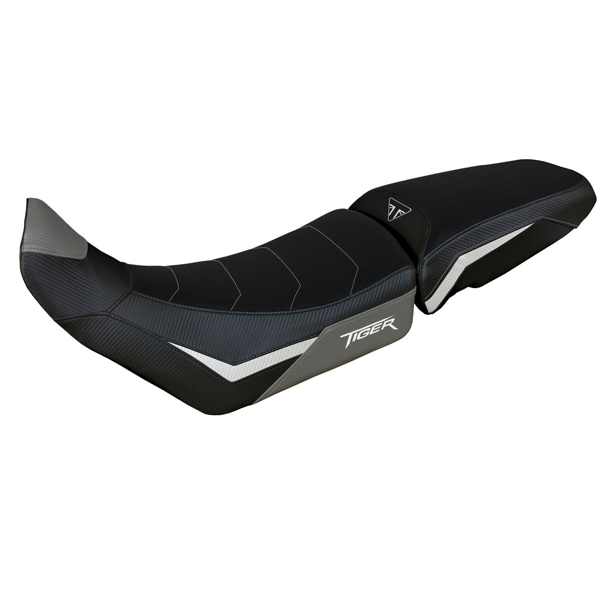 Triumph Tiger 900 2020-2023 Seat Cover Tappezzeria Italia Comfort in Grey and White