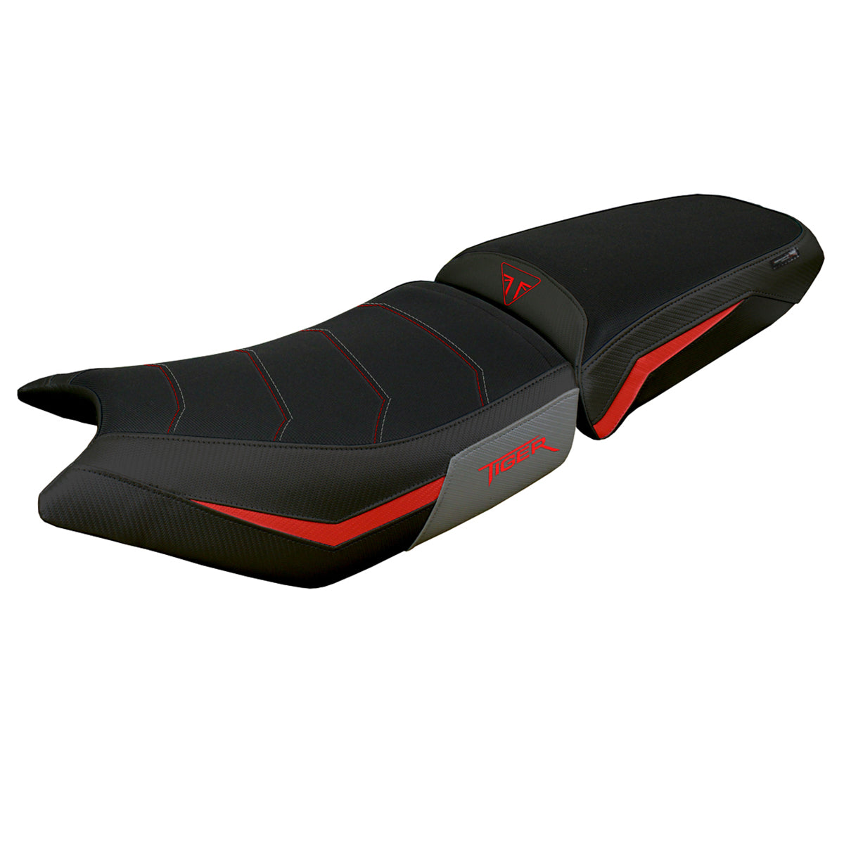 Triumph Tiger 900 2024 Seat Cover Tappezzeria Comfort Red Grey Black