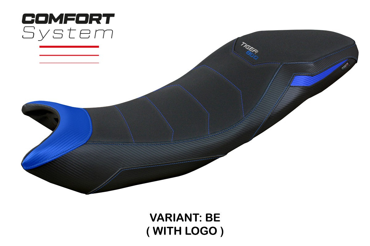 Triumph Tiger Sport 800 2025 Seat Cover Tappezzeria Comfort Blue Black