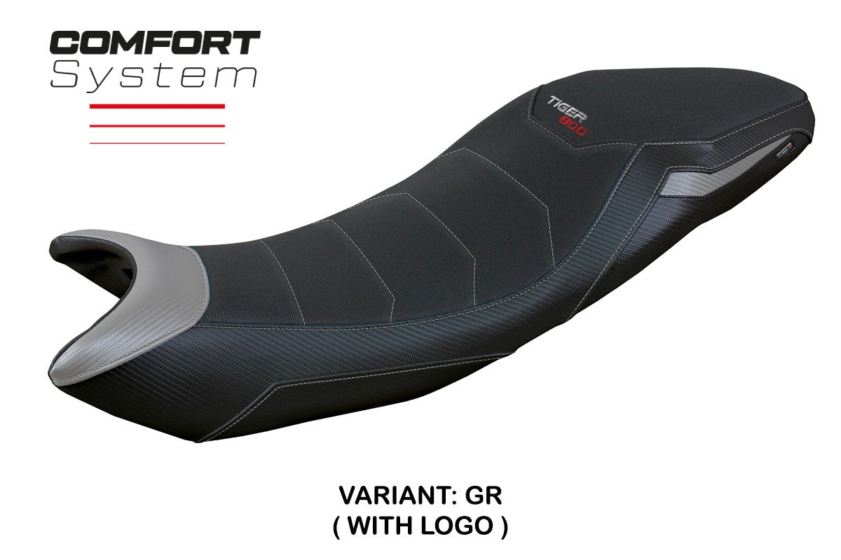Triumph Tiger Sport 800 2025 Seat Cover Tappezzeria Comfort Grey Black