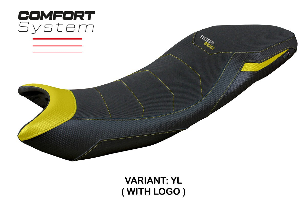 Triumph Tiger Sport 800 2025 Seat Cover Tappezzeria Comfort Yellow Black