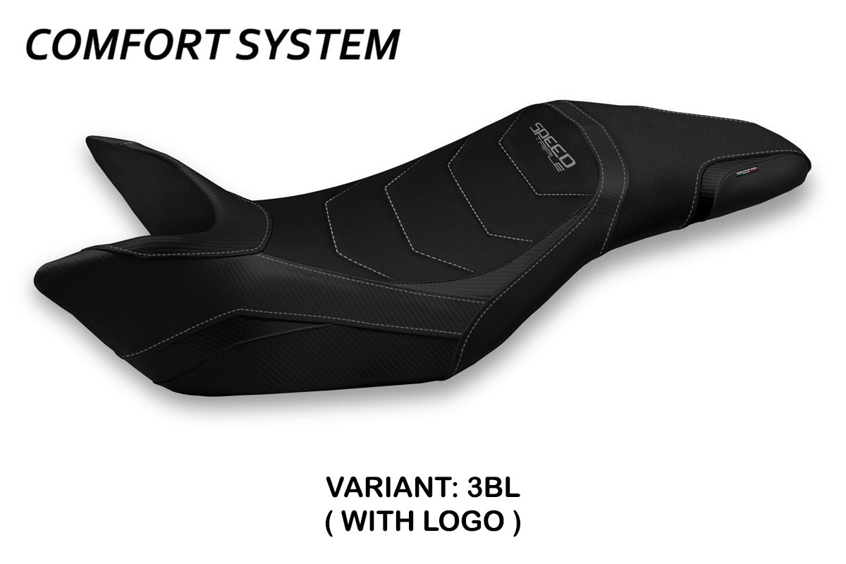 Triumph Speed Triple 2011-2015 Seat Cover Tappezzeria Italia Comfort in Black