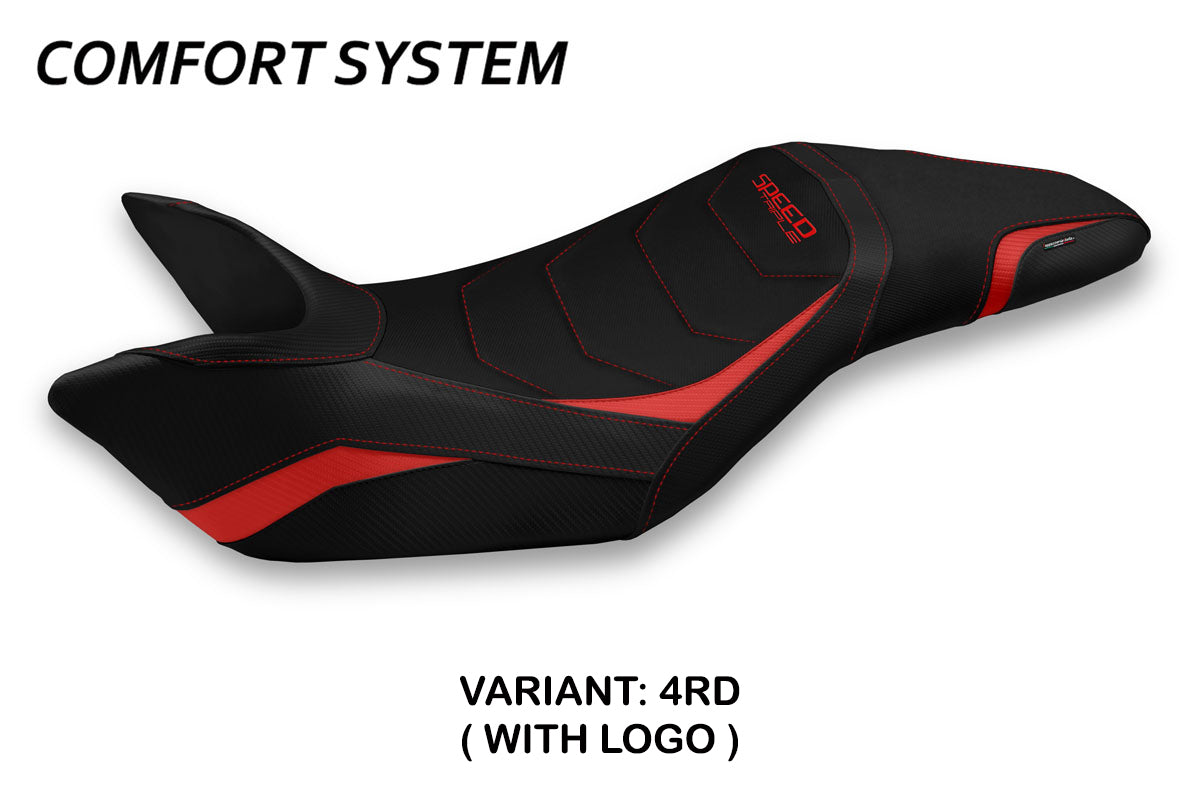 Triumph Speed Triple 2011-2015 Seat Cover Tappezzeria Italia Comfort in Red