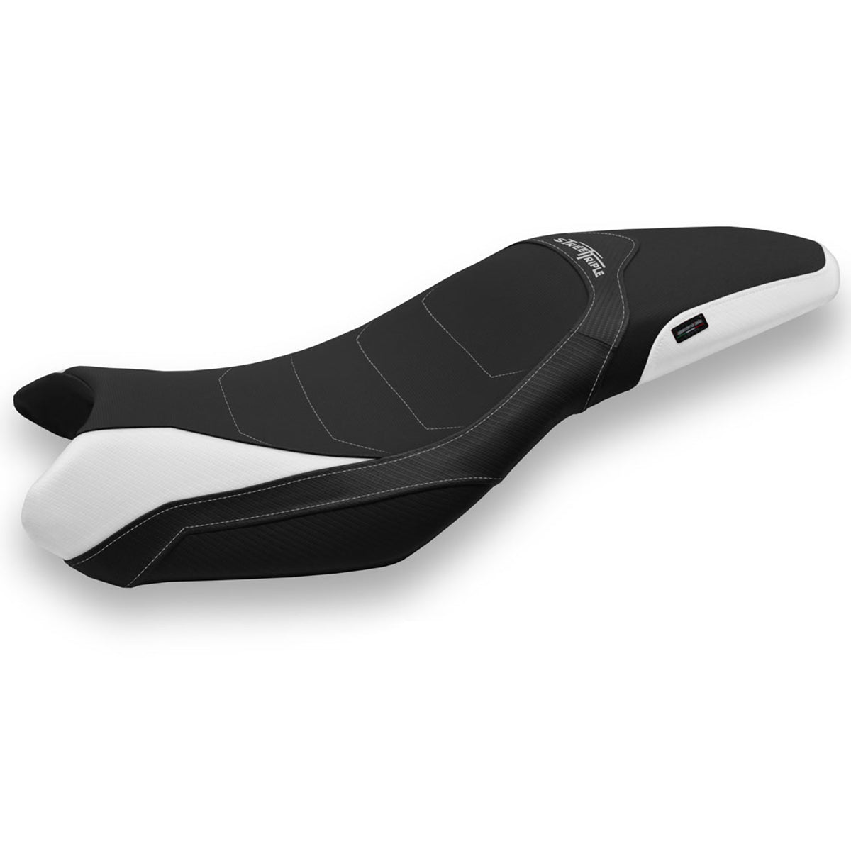 Triumph Street Triple 675 2013-2016 Seat Cover Tappezzeria Italia Comfort in White