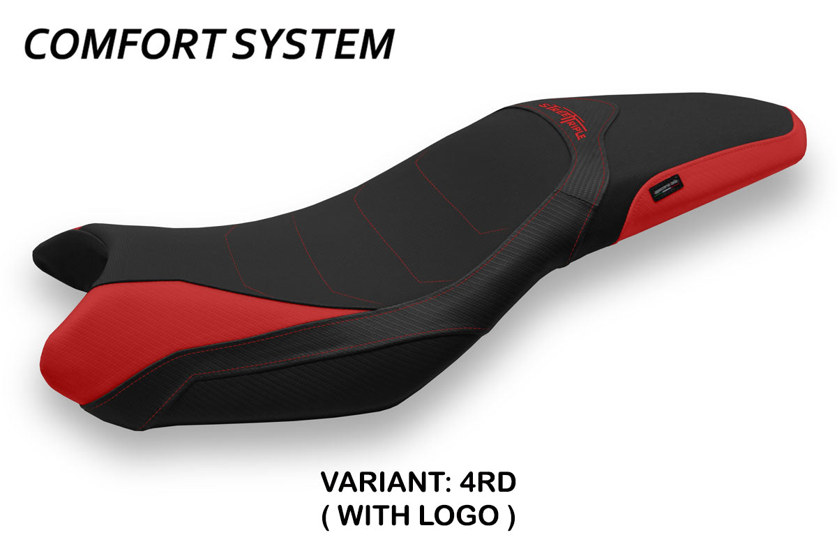 Triumph Street Triple 675 2013-2016 Seat Cover Tappezzeria Italia Comfort in Red