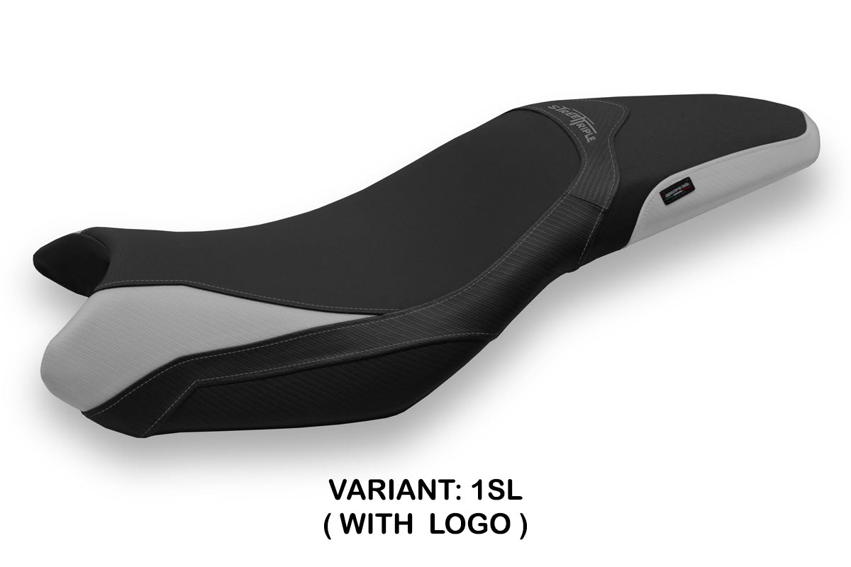 Triumph Street Triple 675 2013-2016 Seat Cover Tappezzeria Italia in Silver Black