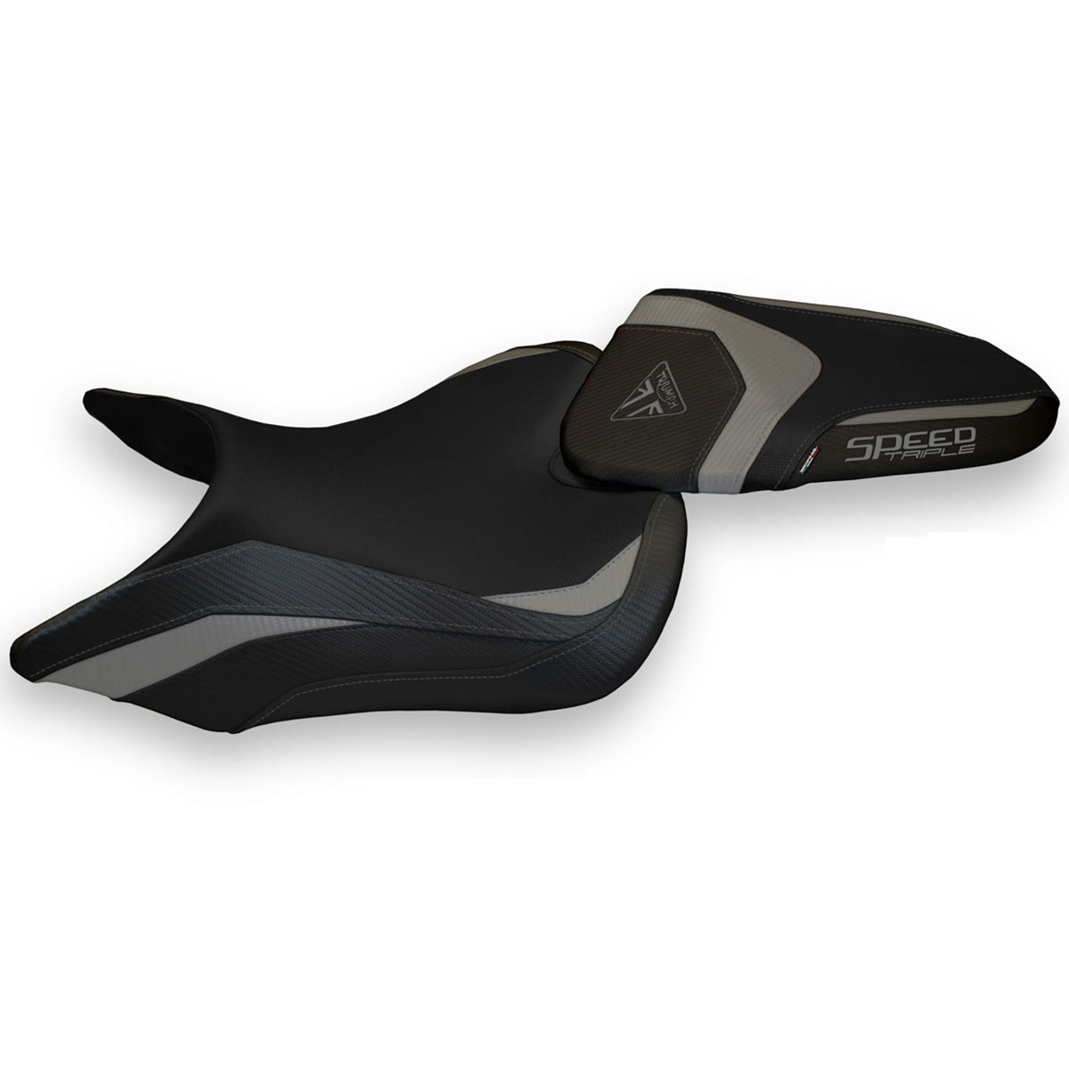 Triumph Speed Triple 2016-2021 Seat Cover Tappezzeria Italia in Grey Black