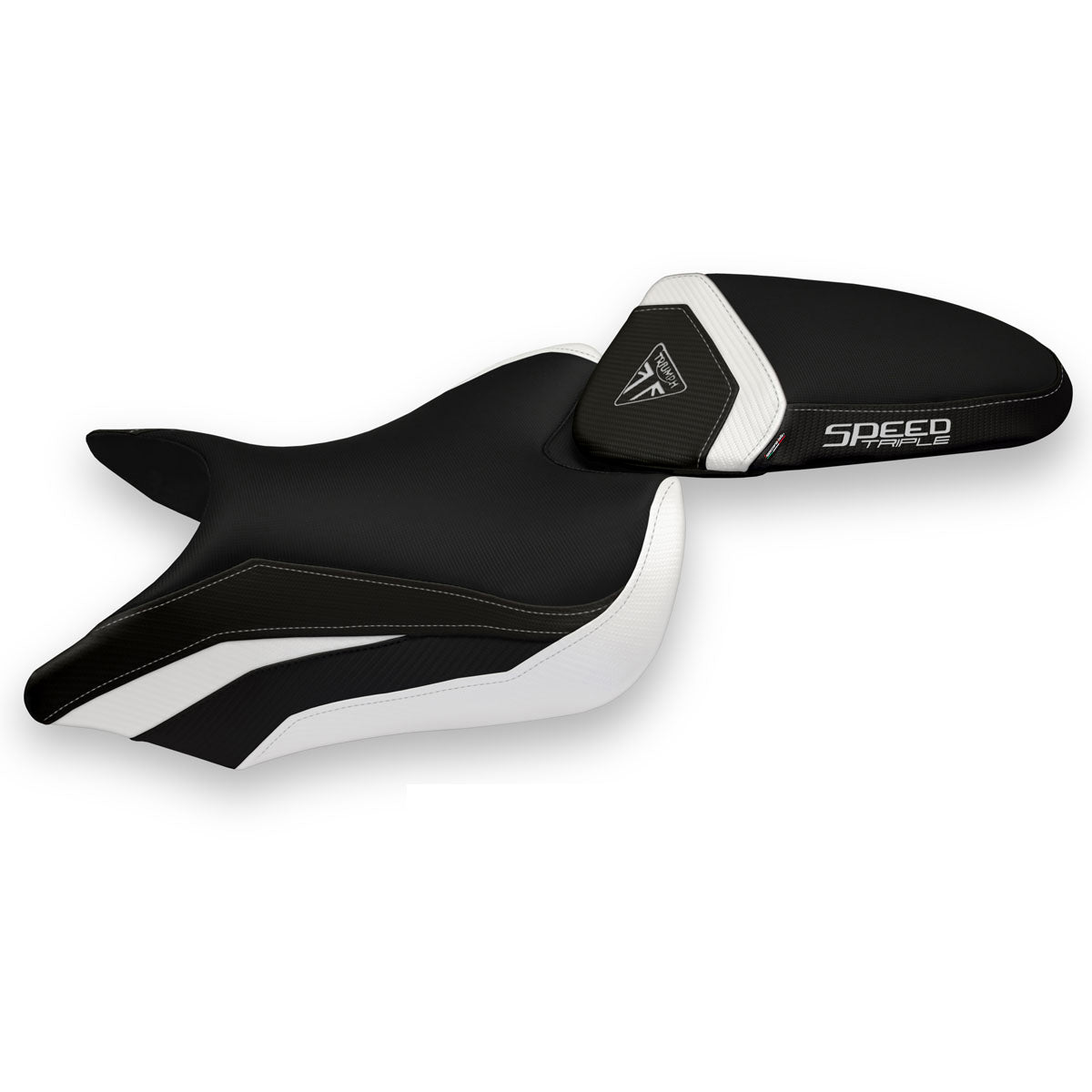 Triumph Speed Triple 2016-2021 Seat Cover Tappezzeria Italia Comfort in White