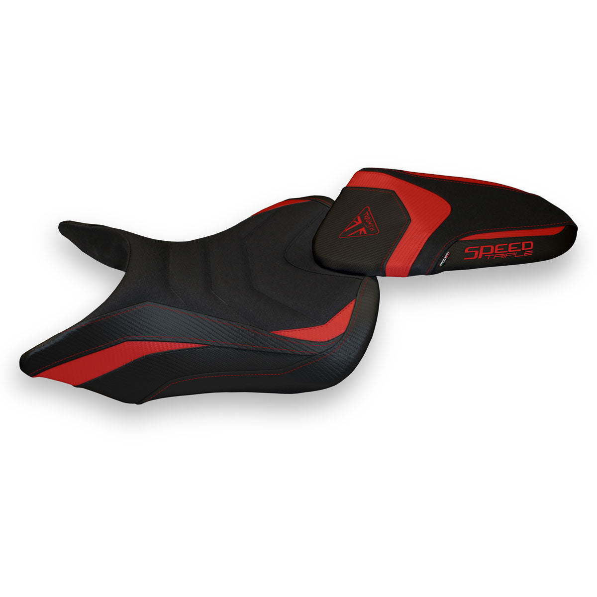 Triumph Speed Triple 2016-2021 Seat Cover Tappezzeria Italia Ultragrip in Red