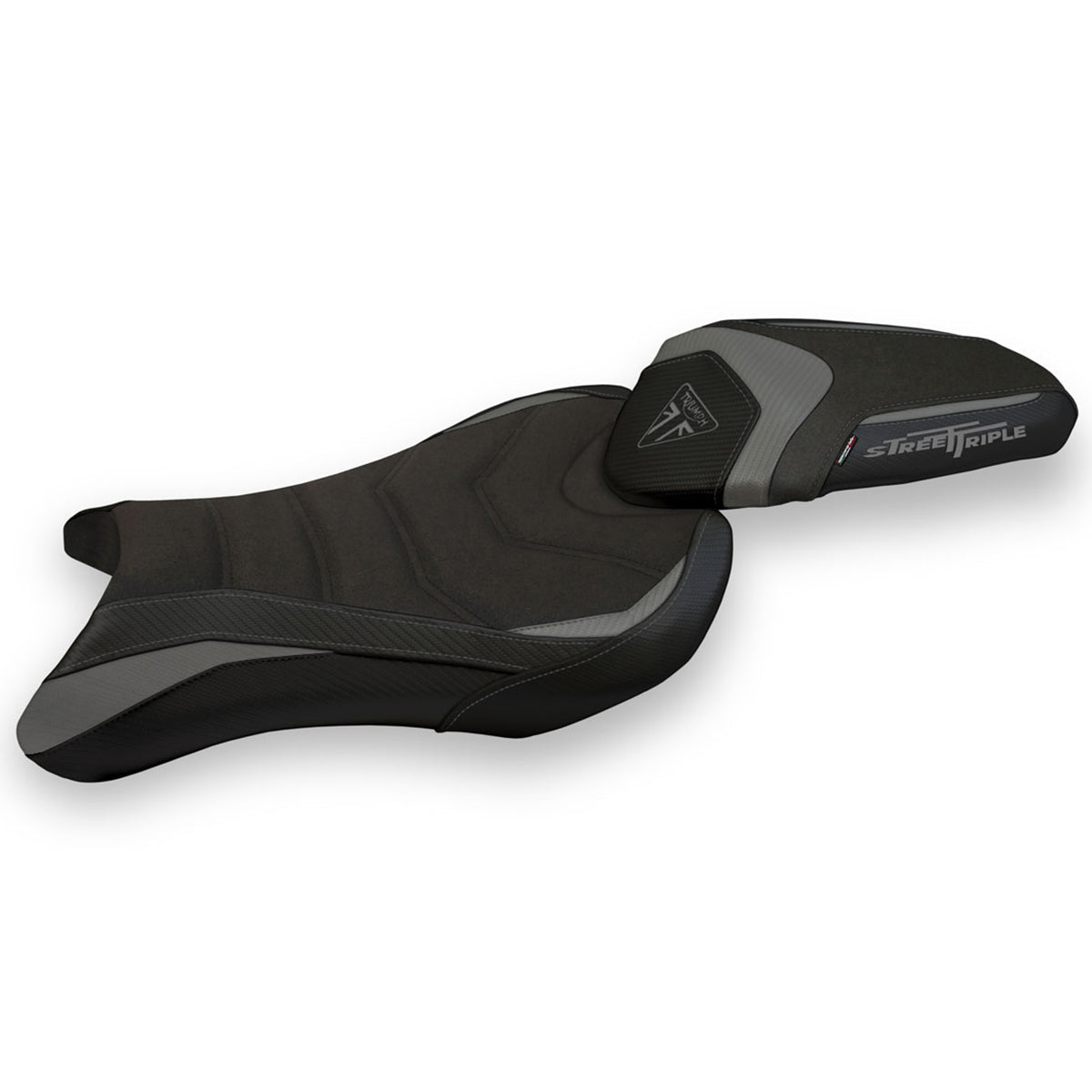 Triumph Street Triple 765 2017-2022 Seat Cover Tappezzeria Italia Ultragrip in Grey