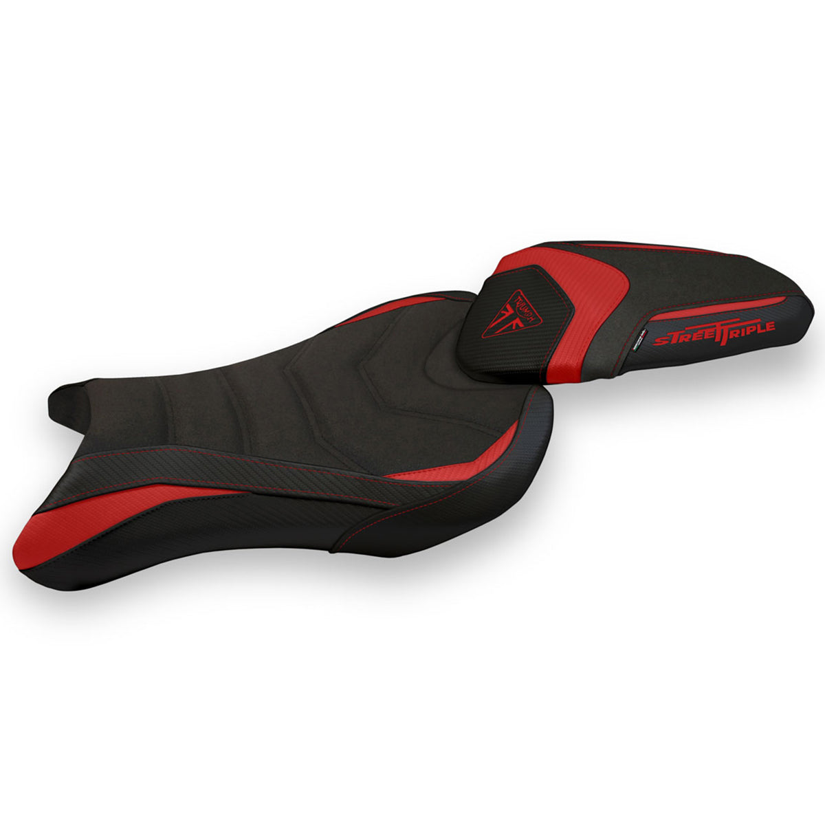 Triumph Street Triple 765 2017-2022 Seat Cover Tappezzeria Italia Ultragrip in Red