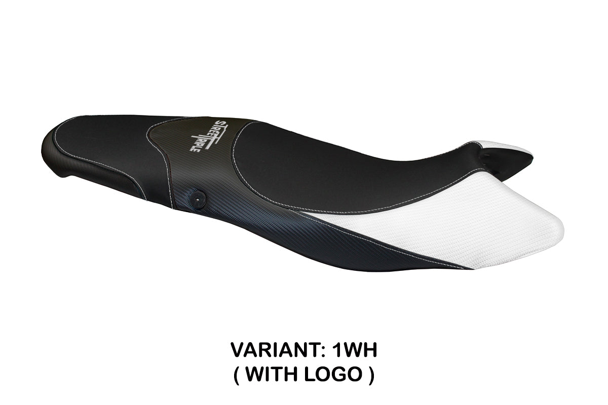 Triumph Street Triple 675 2007-2012 Seat Cover Tappezzeria Italia in White