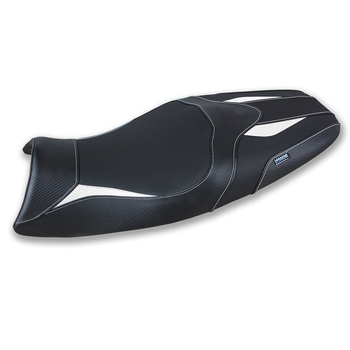 Triumph Speed Triple 2005-2010 Seat Cover Tappezzeria Italia in White in Black