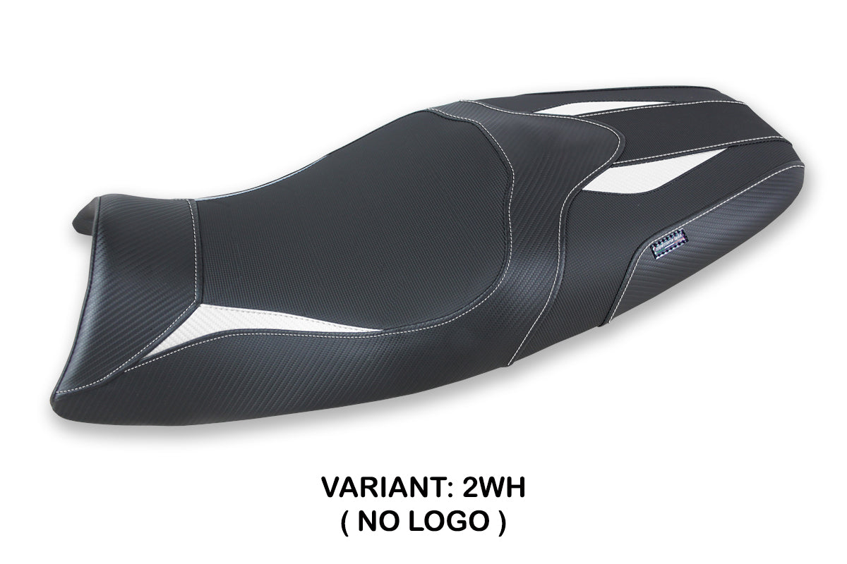 Triumph Speed Triple 2005-2010 Seat Cover Tappezzeria Italia in White in Black