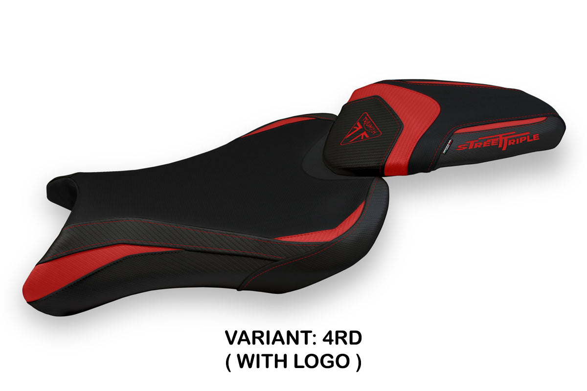 Triumph Street Triple 765 2017-2022 Seat Cover Tappezzeria Italia in Red