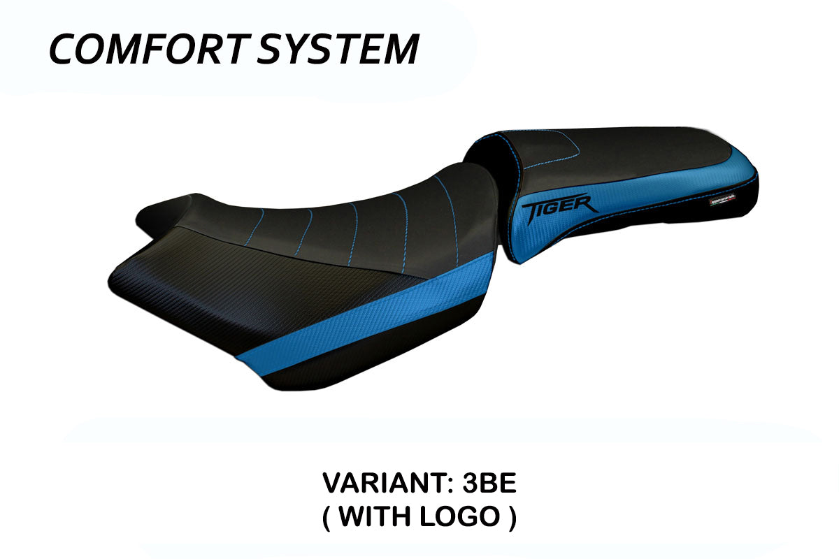 Triumph Tiger 1200 2011-2021 Seat Cover Tappezzeria Italia Comfort in Blue