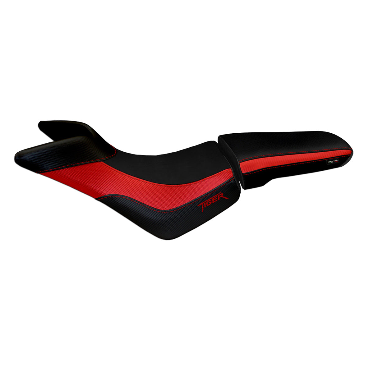 Triumph Tiger 800 800XC 2010-2020 Seat Cover Tappezzeria Italia in Red and Black