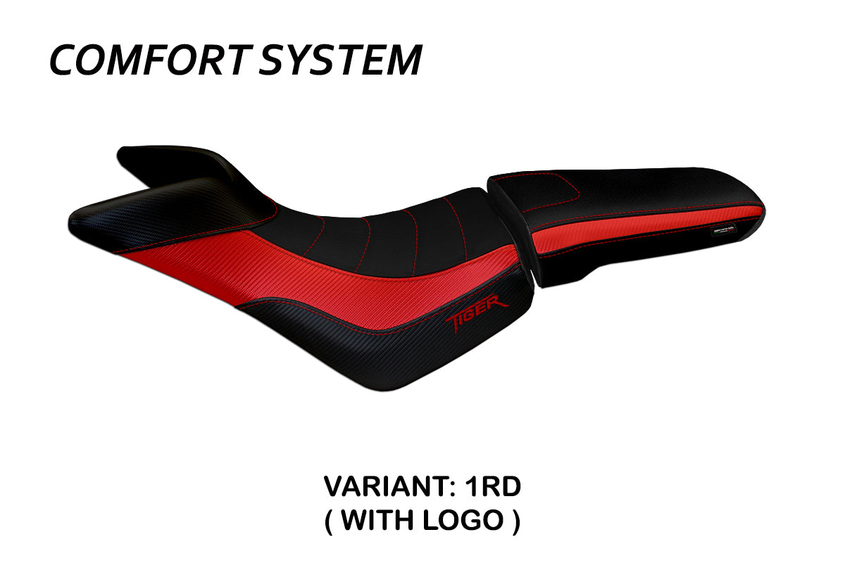 Triumph Tiger 800 800XC 2010-2020 Seat Cover Tappezzeria Italia Comfort in Red