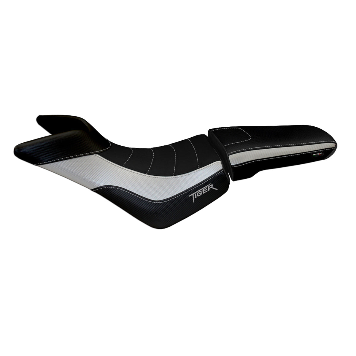 Triumph Tiger 800 800XC 2010-2020 Seat Cover Tappezzeria Italia Comfort in Silver